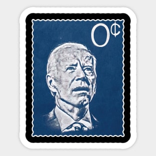 Funny Biden Stamp Zero Sticker